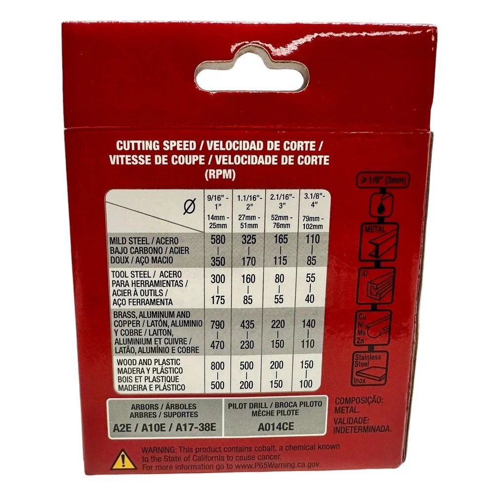 Starrett Dch0378-G / Bi-Metal Fast Cut Hole Saw 3 7/8